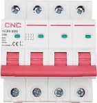 Noname Miniature Circuit Breaker, 4P, 40A, Class C, 6kA