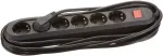 Bachmann SMART Steckdosenleiste 6x Schutzkontakt Schalter schwarz 5m
