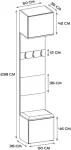 TOP E SHOP HAGA II 2W Wardrobe &ndash; Artisan Oak
