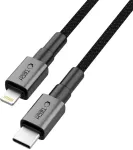 Tech-Protect USB-kaabel USB-C otsik <-> Apple iPhone Lightning otsik, 25cm, PD27W/3A, tumehall,