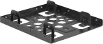 DELOCK Aluminium Einbaurahmen 2 x 2.5" zu 3.5" schwarz