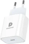 Deqster 20W CHARGER LADEGERAET USB-C GS-GEPRUEFT EU-STECKER WEI