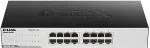 D-Link GO-SW-16G Unmanaged L2 Gigabit Ethernet (10/100/1000) 1U Black
