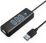 Noname ORICO PW3UR-U3 3-Port USB Hub with RJ45 Port