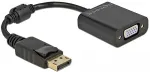 DeLOCK Displayport Adapter 1.2 Stecker < VGA Buchse Schwarz