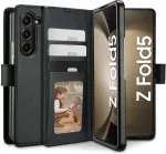 Tech-Protect Kaitse&uuml;mbris kaanega Wallet, Samsung Galaxy Z Fold5, must,