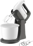 Tefal | HT464138 Prep'Mix+ | Hand Mixer | 500 W | Number of speeds 5 | Turbo mode | White/Grey
