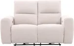 Home4you Diivan MATIAS 2-kohaline elektriline recliner 162x90xH100cm, helebeež