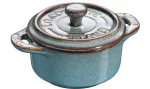 STAUB Mini Cocotte Set 4-Piece round,Cermamic,Antique Turquoise