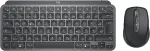 Klaviatuur Logitech MX Keys Mini Combo for Business - Tastatur-und-Maus-Set - hinterleuchtet - kabellos - 2,4 GHz, Bluetooth LE - QWERTZ - Deutsch - Graphite (920-011054)