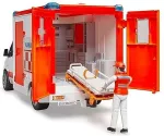 Bruder MB Sprinter ambulance with driver, model vehicle (red/white)