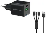 CONCEPTRONIC Ladeger&auml;t 2Port GaN 3-in-1 33WPD3.0/PPS sw