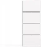 TOP E SHOP ALMA WHITE CHEST OF DRAWERS