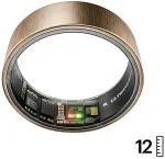 Ultrahuman Ring Air - Smart Ring f&uuml;r Frauen und M&auml;nner - Schlaf -und Fitness Tracking Wearable - Herzfrequenz - Smartring Rose Gold Gr&ouml;&szlig;e 12