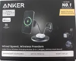 ANKER SALE OUT. Prime Wireless Charging Station Qi2.2&nbsp; 25W wireles charging&nbsp; (3-in-1, MagGo, AirCool, Dock Stand) PSU added, Black | Anker Prime Wireless Charging Station Qi2.2 25W wireles charging (3-in-1, MagGo, AirCool, Dock Stand) PSU added | DEMO