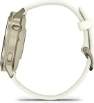 Garmin Venu&reg; 4 - 41 mm Beige/Lunargold mit Schnellwechsel-Silikon-Armband 18 mm Bone