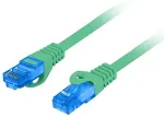 Lanberg PATCHCORD S/FTP CAT.6A 0.5M GREEN LSZH
