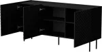 Cama MEBLE Cama LUCCA 3D chest of drawers 165x40x80 black