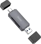 NONAME Card Reader HOCO HB45, 2 Slots: SD, TF, USB-A, USB-C