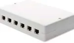 Digitus Geh&auml;use f&uuml;r Keystone Jacks 6-Port. wei&szlig;. Aufputzbox