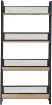 Home4you Riiul HECTOR 60x28xH121cm, saar/must