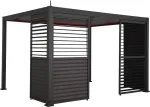 Home4you Reguleeritav lamellsein varikatusele MIRADOR-111 3m, tumehall