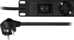 DELTACO Power strip 19 , 8xCEE 7/4 jacks , 1xCEE 7/7, 3m, black / GT-8531