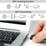 V&otilde;rgukaart QOLTEC DUAL WiFi adapter 2x2dBi Standard AC,USB3.0