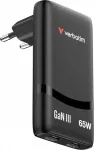 VERBATIM Fold n GO Charger GaN 65W 2xUSB-C black