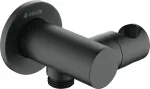 Deante Round angled connector with handset holder