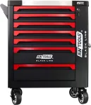 AWTOOLS W&Oacute;ZEK WARSZTATOWY 7 SZUFLAD Z SZAFKĄ BOCZNĄ BLACK LINE