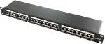 LOGILINK Patchpanel 48,30cm (19) - Cat.6A - Class EA 10G 500 MHz - RJ45 - ISO/IEC 11801 - TIA/EIA 568B.2-10 - Schwarz (NP0061)