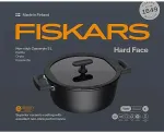 FISKARS Pot 5L with non-stick coating and lid Hard Face