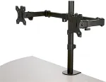 StarTech .com Monitor Arm for 2 Monitors with Desk Mount Desk Clamp VESA Monitor Mount