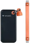 K&otilde;vaketas VERBATIM Pocket SSD USB 3.2 Gen 2 256GB Black/Orange