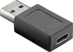 SIWA USB 3.0 SuperSpeed adaptor, black - USB-C female > USB 3.0 male (type A)