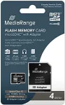 M&auml;lukaart MEDIARANGE Media Range 4 GB microSD, memory card (black, Class 10)