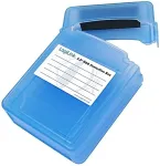 LOGILINK HDD Schutz-Box f&uuml;r 2x 6.3cm (2,5") blau wasseresist