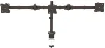 Startech .COM Dreifach Monitorarm fr Surround Setup - Untersttzt 3 monitore bis zu 24 Zoll - Werkzeuglose Hhenverstellung