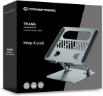 CONCEPTRONIC Laptop Halterung Faltbar/h&ouml;henverst./17" grau