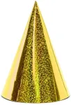 PartyDeco peom&uuml;ts kuldne, holograafiline, 6 tk