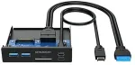 GRAUGEAR USB-HUB+Kartenleser Multi Front Panel, Type-C USB retail