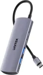 UNITEK USB-C jaotur 4-&uuml;hes USB-C 10 Gbps, 2x USB-A ja 2x USB-C