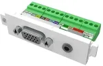 Vision TechConnect 3 VGA+3,5mm module - Modulares Faceplate-Snap-In - HD-15, Mini-Phone Stereo 3,5 mm (TC3 VGAF3.5MM)