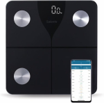SALENTE SlimFit, smart personal diagnostic fitness scale, Bluetooth, black