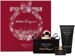 Salvatore Ferragamo Signorina Misteriosa Set (EDP 100ml + EDP 5ml + Body lotion 50ml) - parf&uuml;&uuml;mikomplekt naistele