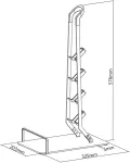 Maclean MC-905 Universal Cordless Vacuum & Accessories Floor Stand Holder Solid Stable