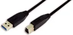 Logilink USB 3.0 cable, USB-A/M to USB-B/M, black, 3 m