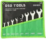 DSDTOOLS 8-osa eriti lamedate kahepoolsete avatud mutriv&otilde;tmete komplekt 6 - 23 mm DS1820