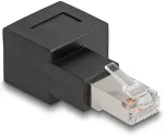 DELOCK RJ45 Stecker zu RJ45 Bu Adapter Cat.6A 90&deg;nach rechts